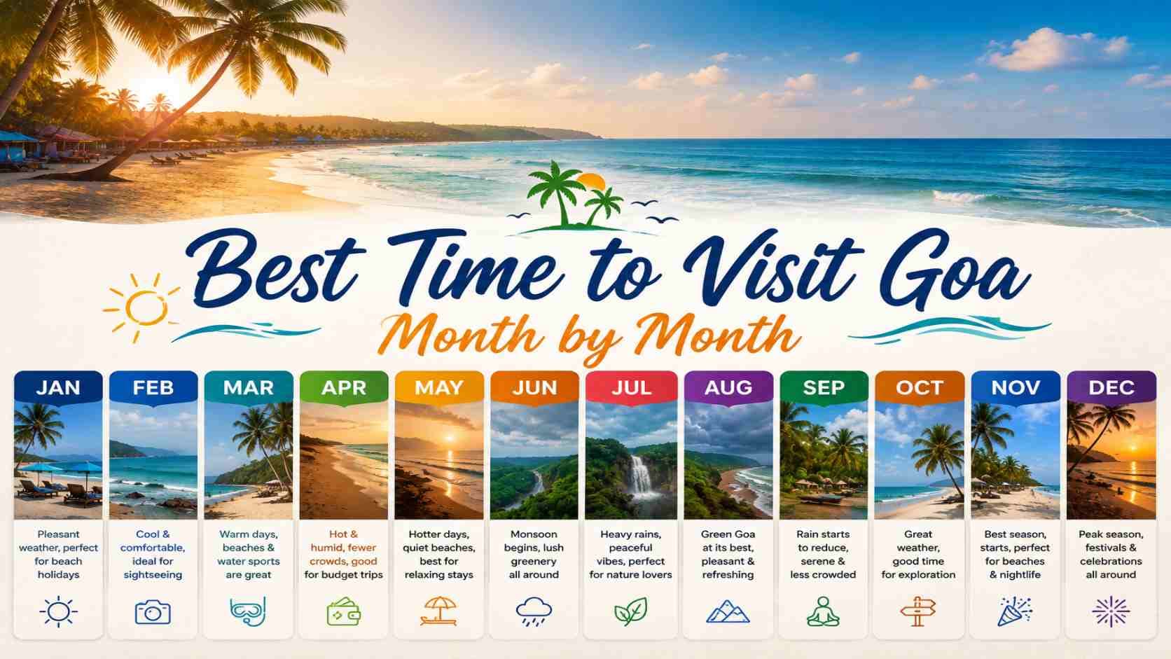 Best Time to Visit Goa: Weather, Seasons & Month-by-Month Travel Guide