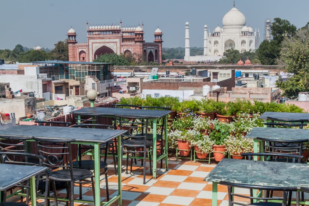 top restaurants in agra with a view of the taj mahal